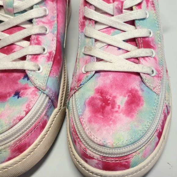 Billy Goat Pink Watercolor High-Top Sneakers Kids 5 Womens 6.5 or 7 - Picture 5 of 11